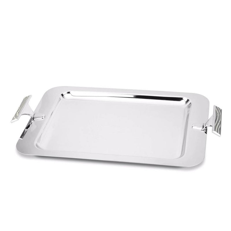 REGENT ORIENT STAINLESS STEEL RECTANGLE TRAY 51X31 CM, SILVER COLOR