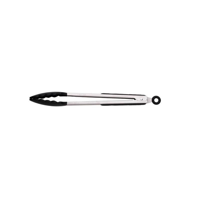 BERGNER GIZMO STAINLESS STEEL KITCHEN TONG 30.5 CM, BLACK/SILVER COLOR