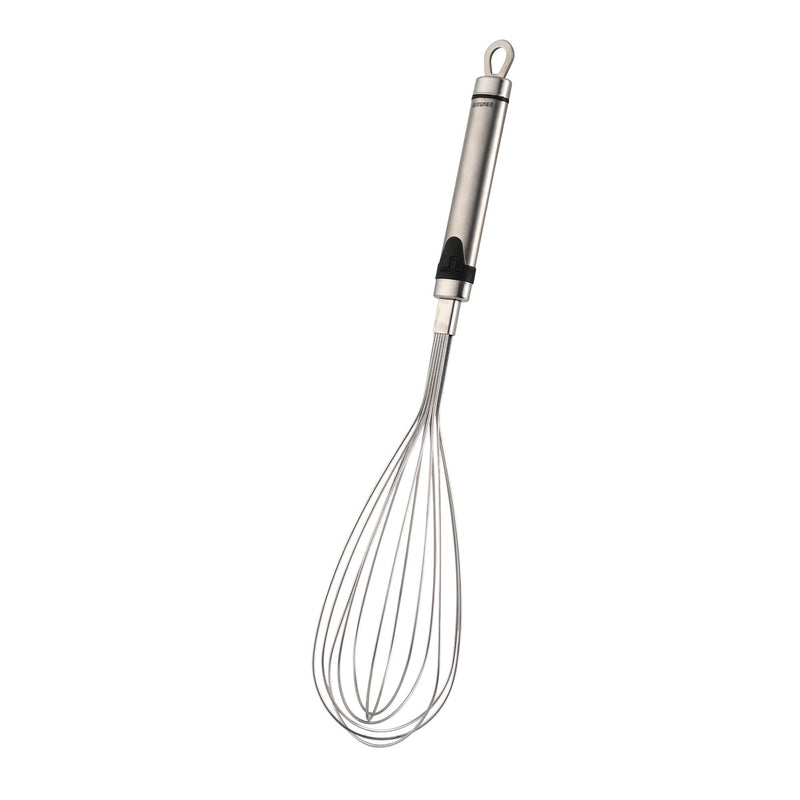 BERGNER GIZMO STAINLESS STEEL EGG BEATER 33 CM, BLACK/SILVER COLOR