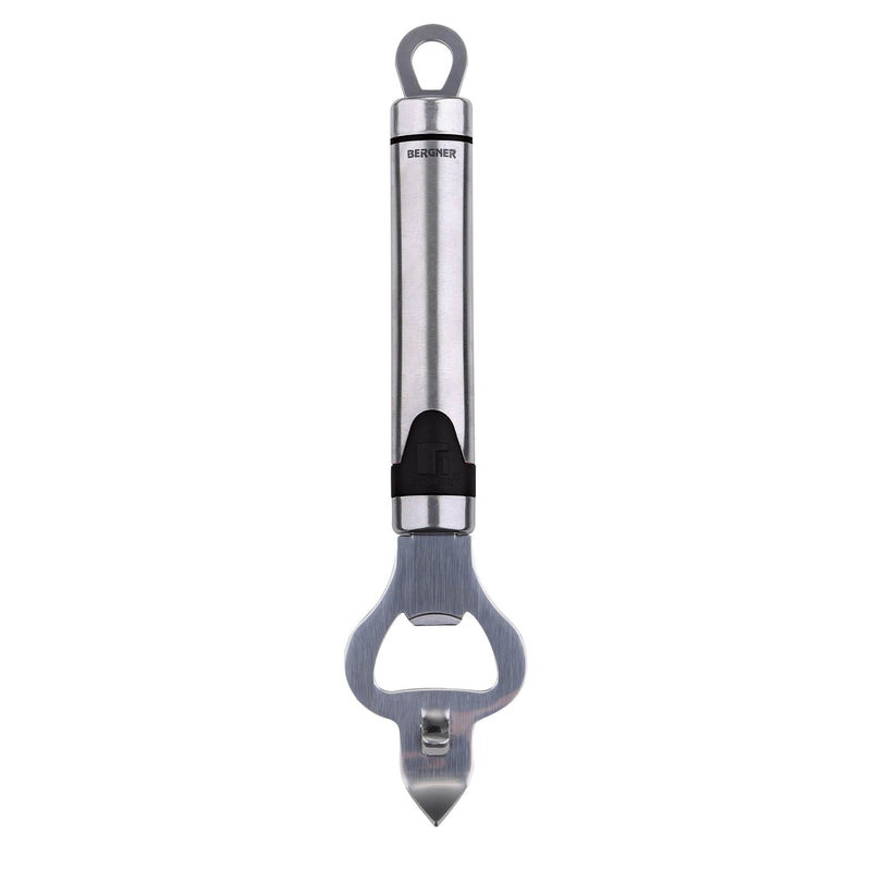 BERGNER GIZMO STAINLESS STEEL BOTTLE OPENER 19 CM, BLACK/SILVER COLOR