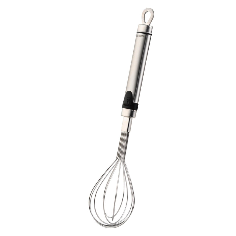 BERGNER GIZMO STAINLESS STEEL EGG BEATER 25 CM, BLACK/SILVER COLOR