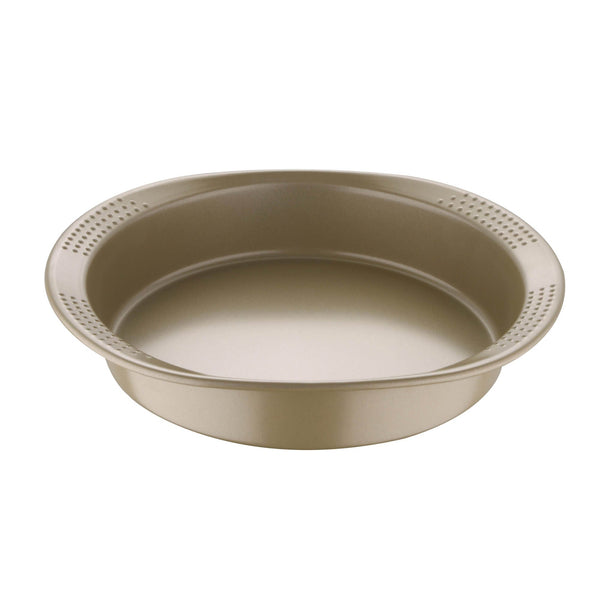 BERGNER BAKERIGHT PRO CARBON STEEL ROUND BAKING PAN 31 CM, TAN COLOR