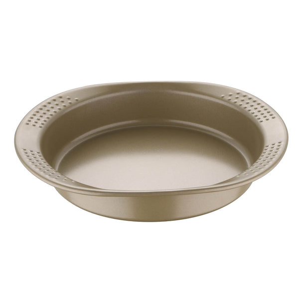 BERGNER BAKERIGHT PRO CARBON STEEL ROUND BAKING PAN 25 CM, TAN COLOR