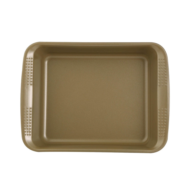 BERGNER BAKERIGHT CARBON STEEL PRO RECTANGLE ROASTER PAN 30.5 CM, TAN COLOR