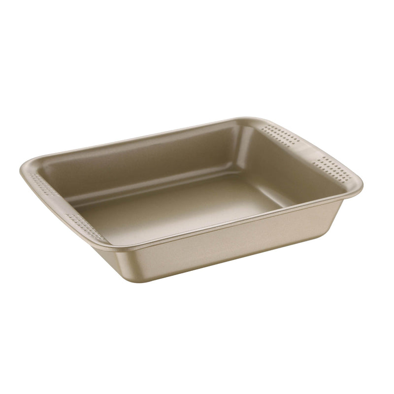 BERGNER BAKERIGHT CARBON STEEL PRO RECTANGLE ROASTER PAN 30.5 CM, TAN COLOR