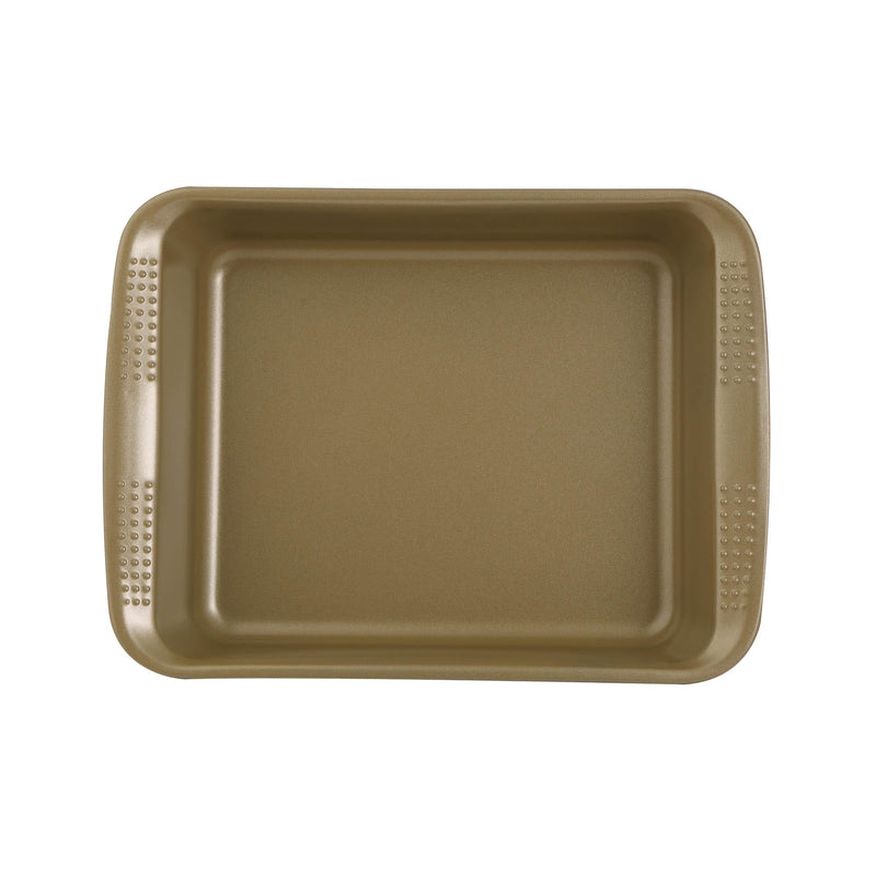 BERGNER BAKERIGHT PRO CARBON STEEL RECTANGLE ROASTER PAN 40 CM, TAN COLOR