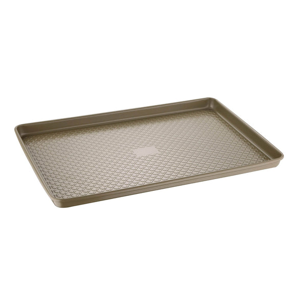 BERGNER BAKERIGHT PRO CARBON STEEL EXTRA LARGE OVEN TRAY 44.7 CM, TAN COLOR