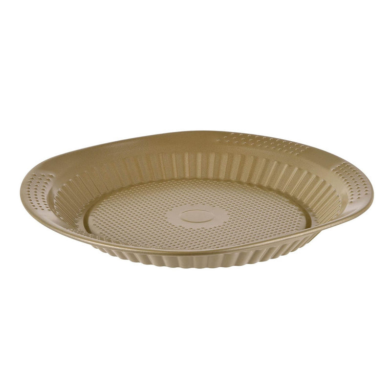 BERGNER BAKERIGHT PRO CARBON STEEL TARTE PAN 33 CM, TAN COLOR