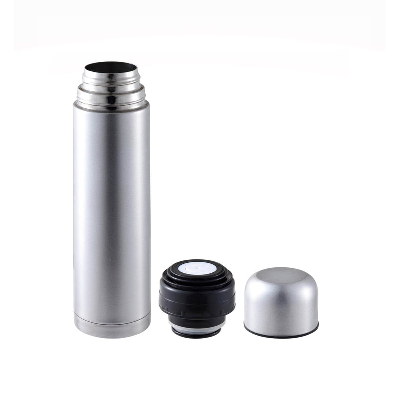 BERGNER NEON STAINLESS STEEL VACUUM FLASK 500 ML, SILVER COLOR