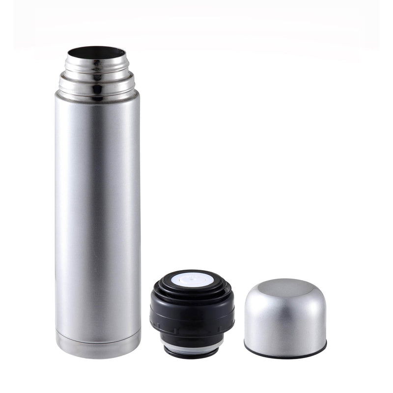 BERGNER NEON STAINLESS STEEL VACUUM FLASK 1000 ML, SILVER COLOR