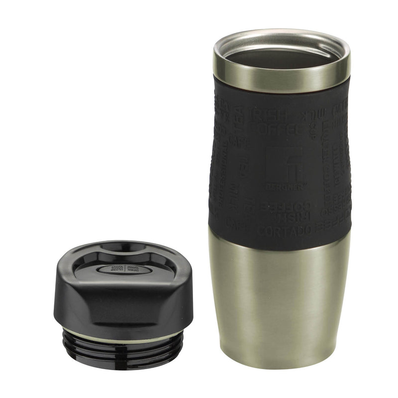 BERGNER NEON CLASSIC STAINLESS STEEL VACUUM TRAVEL MUG 360 ML, GREEN COLOR