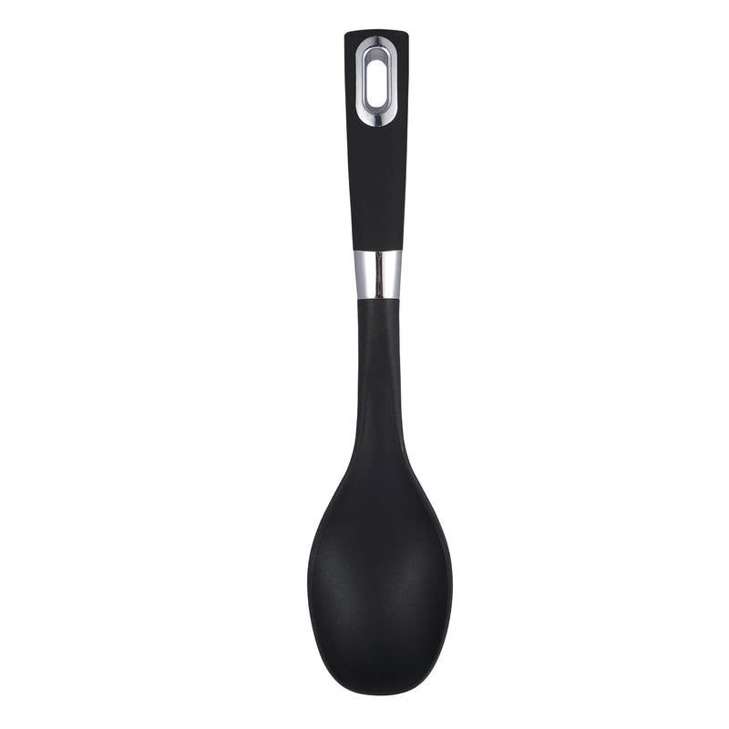 BERGNER ERGO NYLON COOKING SPOON 32.5 CM, BLACK COLOR