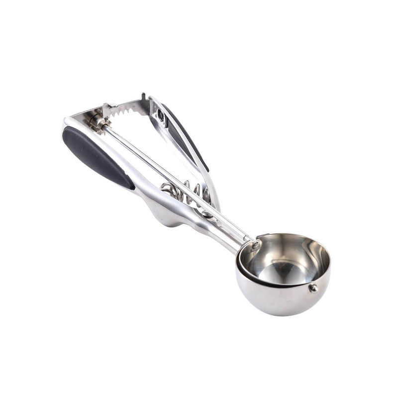 BERGNER MODJO STAINLESSTEEL ICE-CREAM SCOOP 22 CM, BLACK/SILVER COLOR