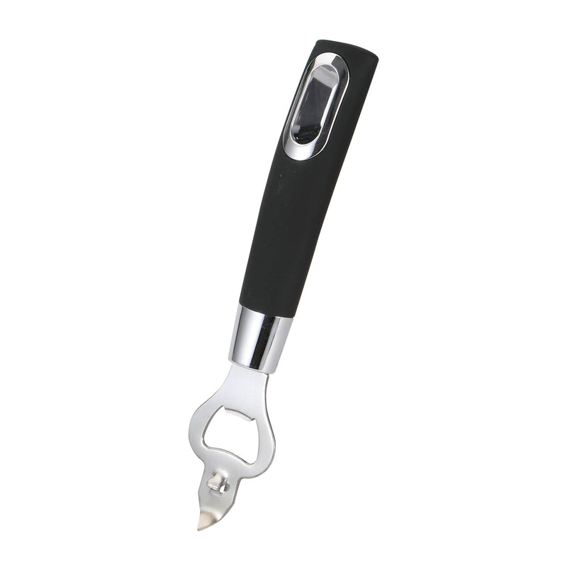 BERGNER ERGO STAINLESS STEEL BOTTLE OPENER 20X4.5 CM, BLACK/SILVER COLOR