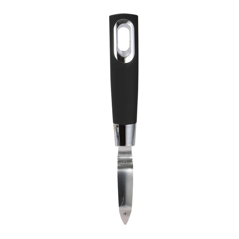 BERGNER ERGO STAINLESS STEEL PEELER 21.3X2.8 CM, BLACK/SILVER COLOR