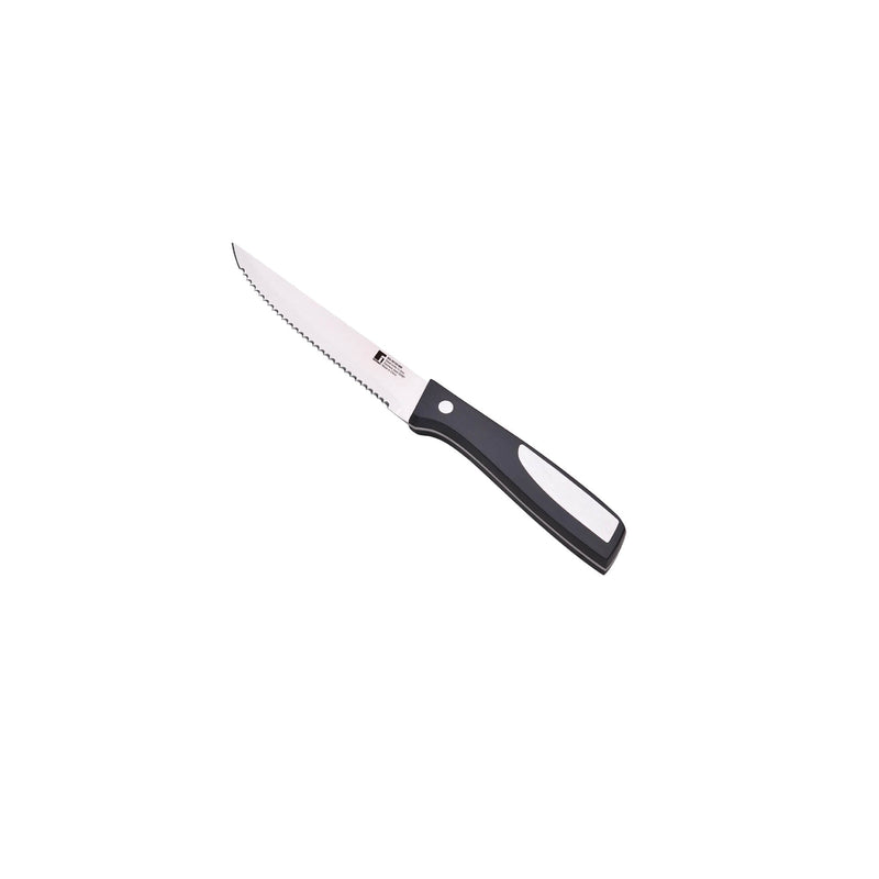 BERGNER RESA STAINLESS STEEL STEAK KNIFE 11.5 CM, BLACK/SILVER COLOR