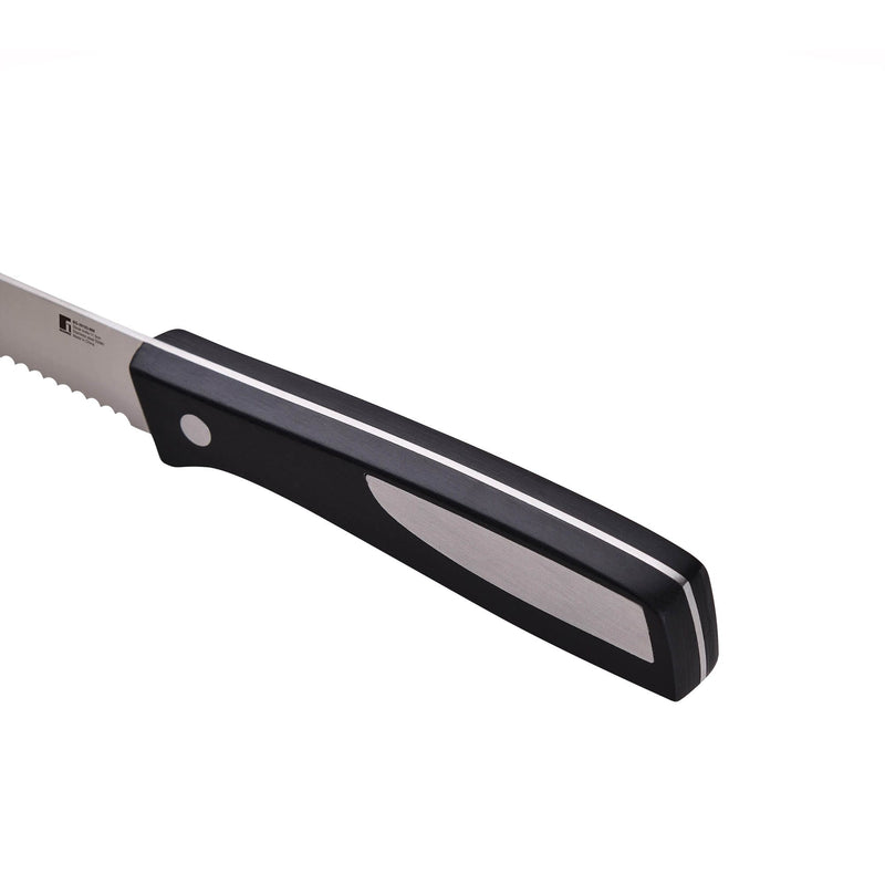 BERGNER RESA STAINLESS STEEL STEAK KNIFE 11.5 CM, BLACK/SILVER COLOR