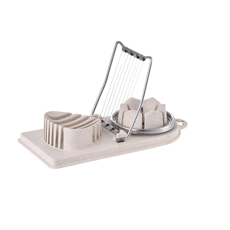 BERGNER GEO STAINLESS STEEL EGG SLIC SLICER, GREY COLOR