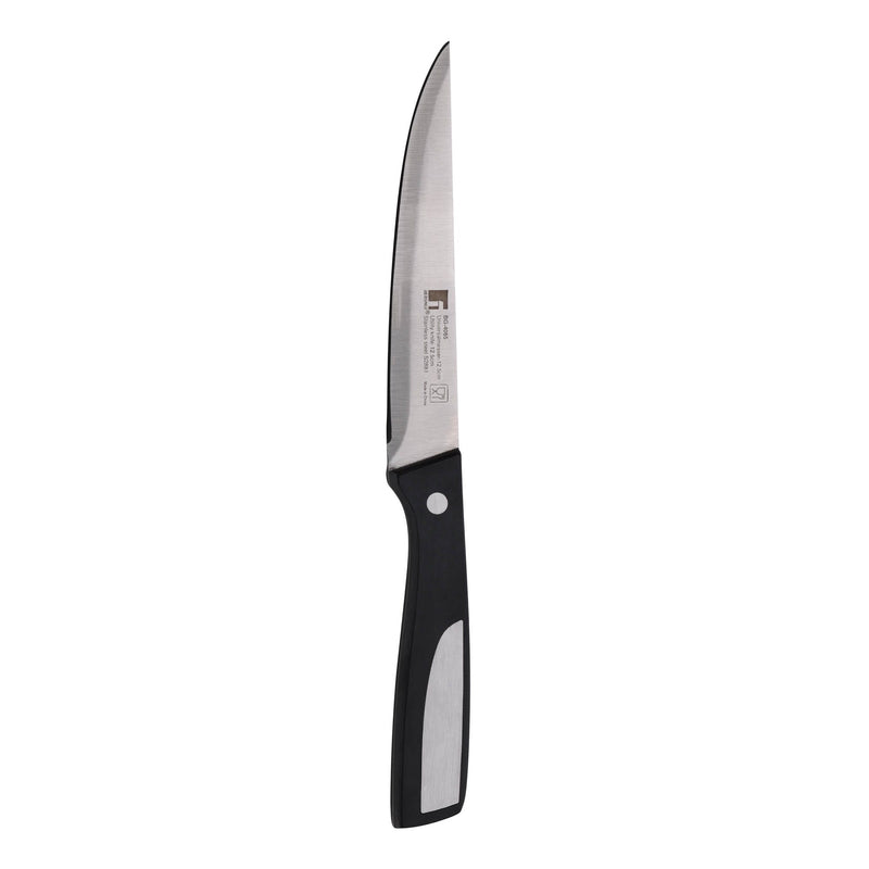 BERGNER RESA STAINLESS STEEL UTILITY KNIFE 12.5 CM, BLACK/SILVER COLOR