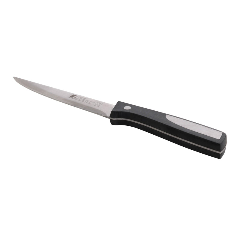 BERGNER RESA STAINLESS STEEL UTILITY KNIFE 12.5 CM, BLACK/SILVER COLOR