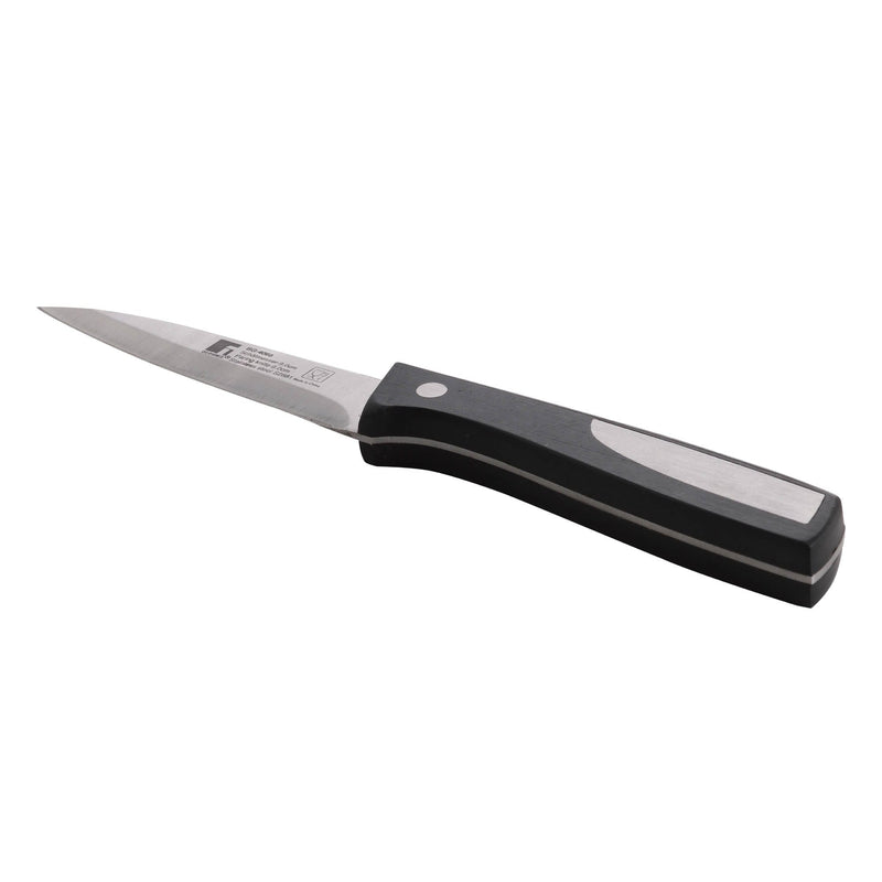 BERGNER RESA STAINLESS STEEL PARING KNIFE 9 CM, BLACK/SILVER COLOR