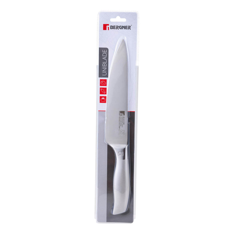 BERGNER UNIBLADE STAINLESS STEEL CHEF KNIFE 20 CM, SILVER COLOR