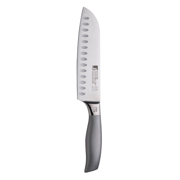 BERGNER UNIBLADE STAINLESS STEEL SANTOKU KNIFE 17.5 CM, SILVER COLOR