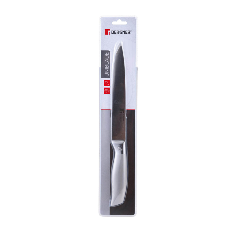 BERGNER UNIBLADE STAINLESS STEEL SLICER KNIFE 20 CM, SILVER COLOR