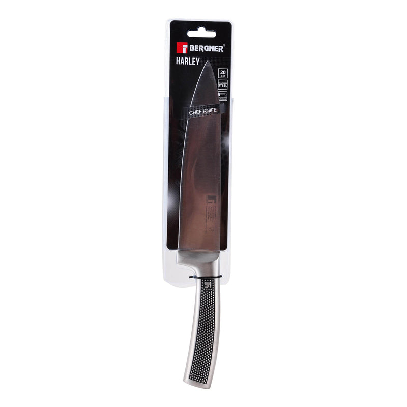 BERGNER HARLEY MATT FINISH STAINLESS STEEL CHEF KNIFE 20 CM