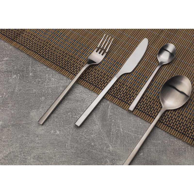 BERGNER PAU 24 PIECE STAINLESS STEEL CUTLERY SET, SILVER COLOR