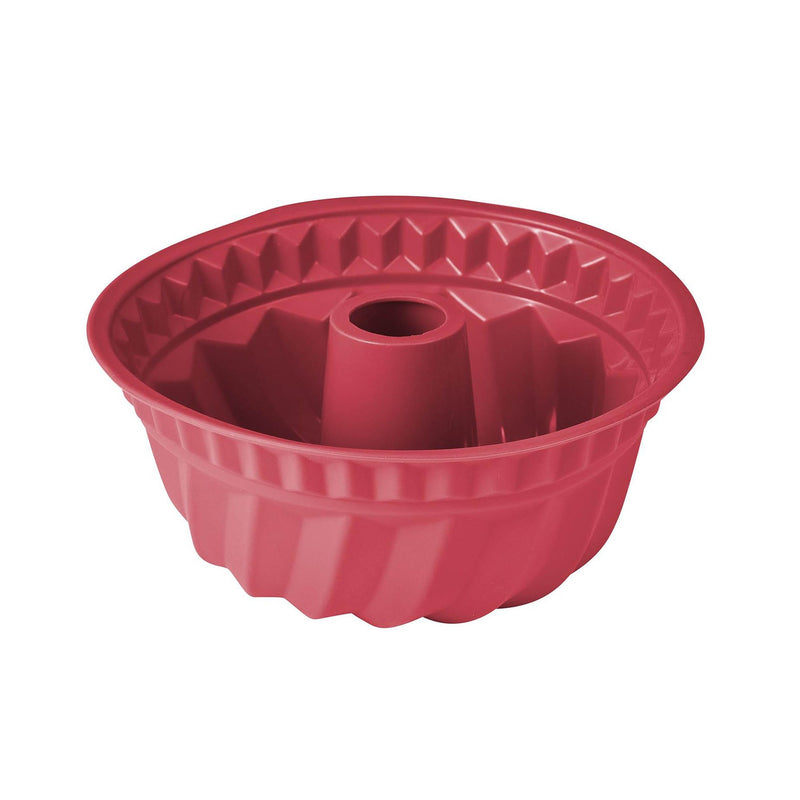 BERGNER BAKE A WISH SILICONE CAKE MOLD 23 CM, RED COLOR