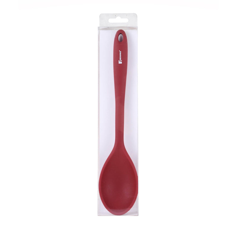 BERGNER BAKE A WISH SILICONE SPATULA SPOON 27.5 CM, RED COLOR