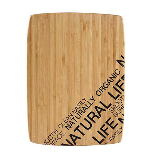 BERGNER NATURAL RECTANGLE WOODEN CUTTING BOARD 30X22 CM, BROWN COLOR