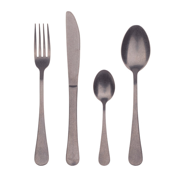 BERGNER MUNICH 24 PIECE STAINLESS STEEL STONE POLISH CUTLERY SET