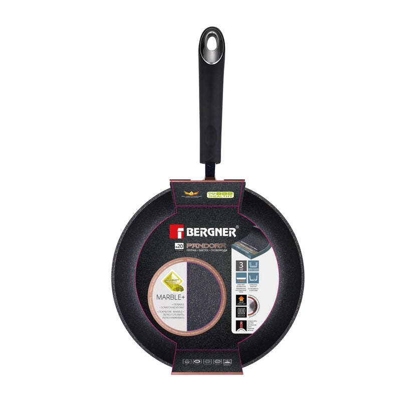 BERGNER PANDORA FORGED ALUMINUM INDUCTION BOTTOM NON-STICK FRYPAN 20X4.2 CM, COPPER COLOR