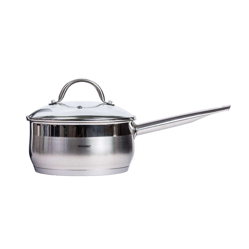 BERGNER GOURMET STAINLESS STEEL INDUCTION BOTTOM SAUCEPAN WITH LID 20 CM/2.1 LITER