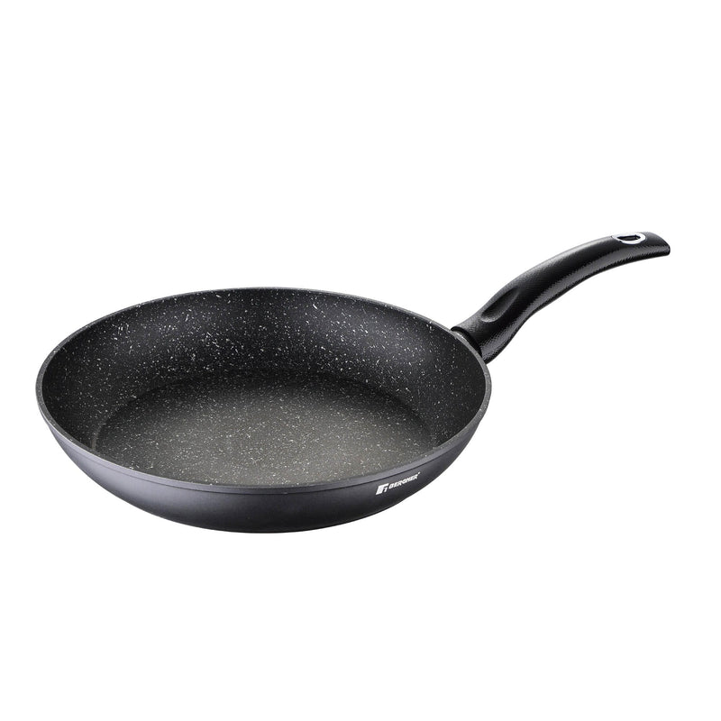 BERGNER ORION FORGED ALUMINUM INDUCTION BOTTOM NON-STICK FRYPAN 30X5.6 CM, BLACK COLOR