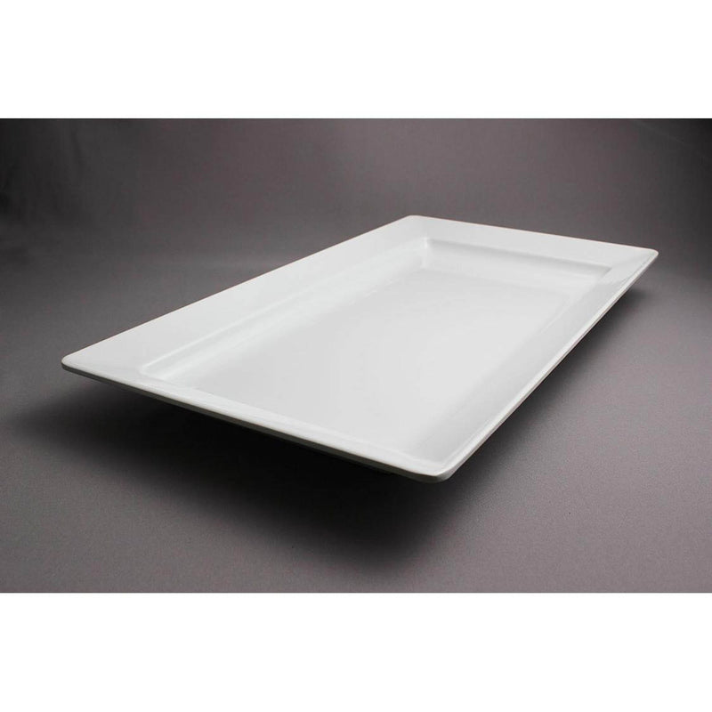 VERONA MELAMINE RECTANGLE PLATTER 55 CM, WHITE COLOR