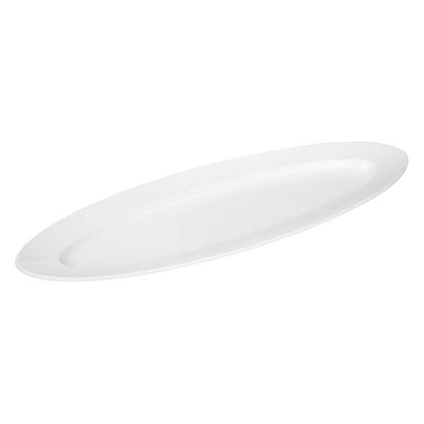 VERONA EFAY MELAMINE BIG OVAL PLATTER 60 CM, WHITE COLOR