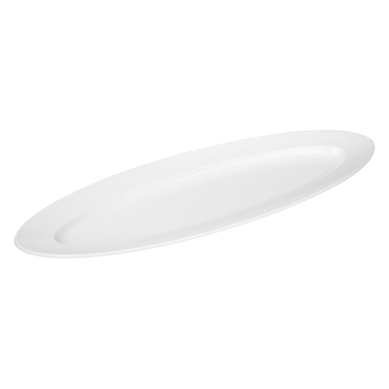 VERONA EFAY MELAMINE BIG OVAL PLATTER 60 CM, WHITE COLOR