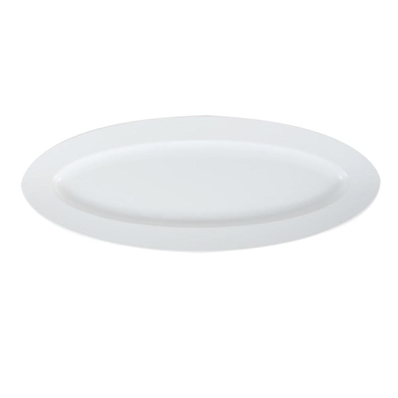 VERONA EFAY MELAMINE BIG OVAL PLATTER 60 CM, WHITE COLOR