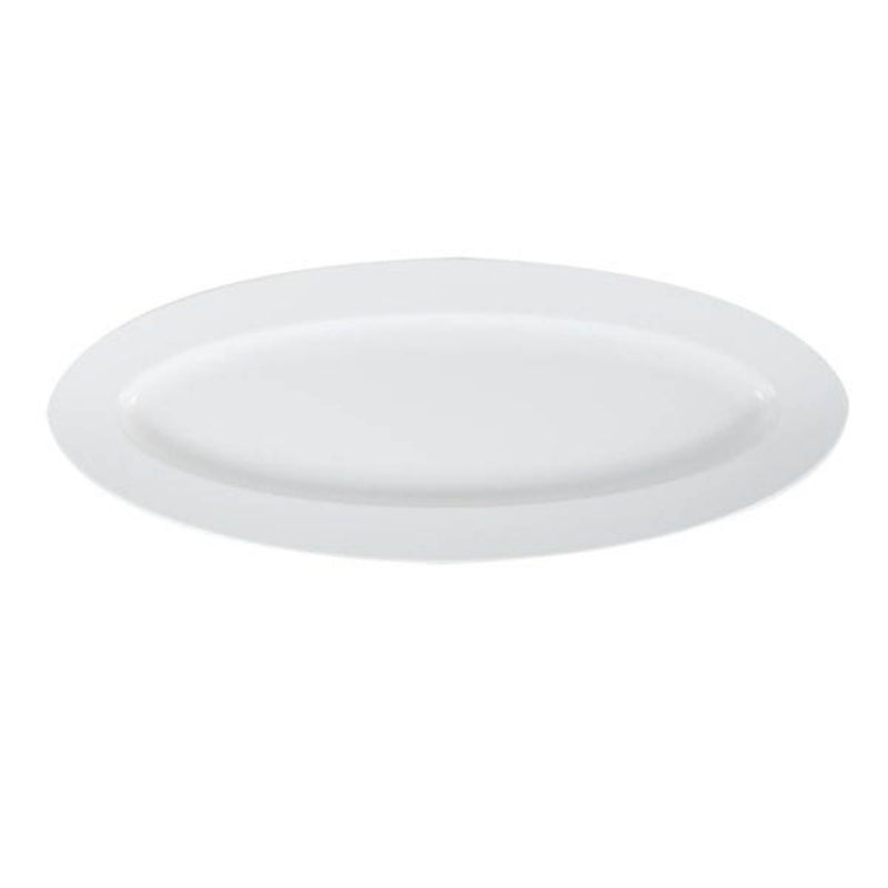 VERONA MELAMINE BIG OVAL PLATTER 60 CM, WHITE COLOR