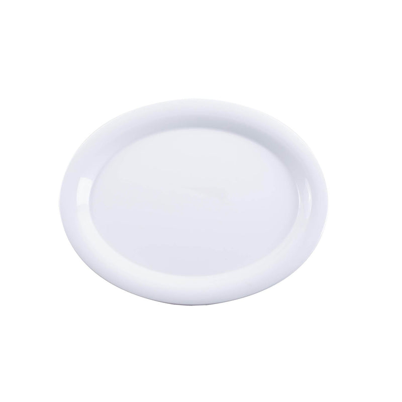 VERONA MELAMINE OVAL PLATTER 34 CM, WHITE COLOR