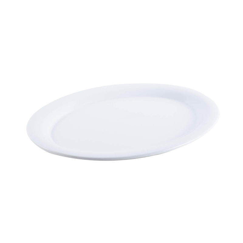 VERONA MELAMINE OVAL PLATTER 34 CM, WHITE COLOR