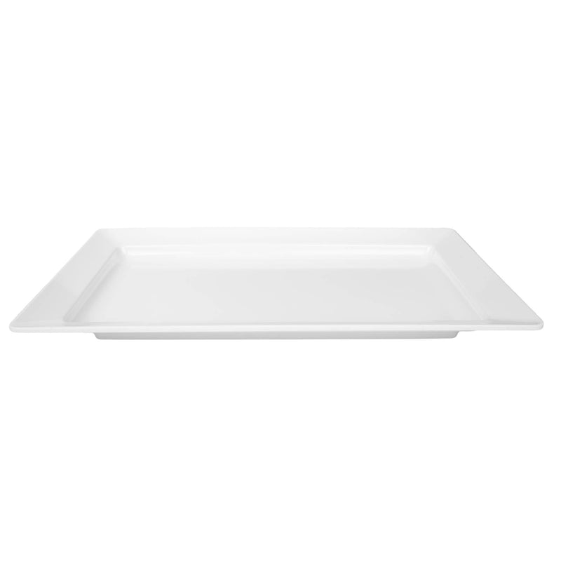 VERONA MELAMINE RECTANGLE PLATTER 56 CM, WHITE COLOR