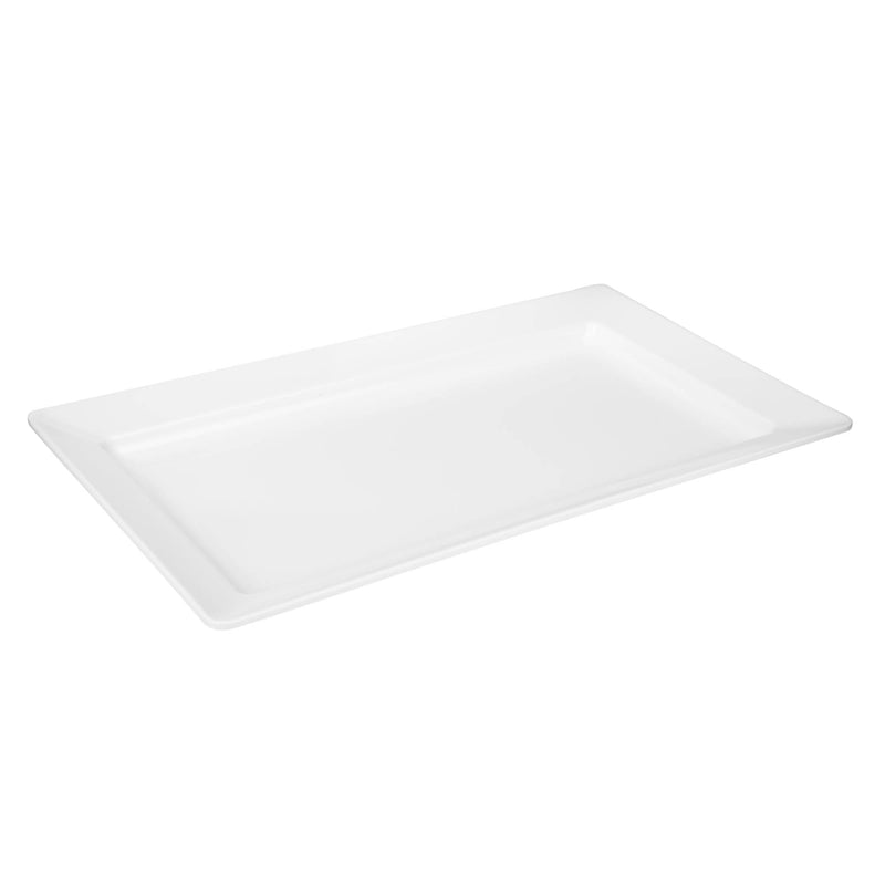 VERONA MELAMINE RECTANGLE PLATTER 56 CM, WHITE COLOR