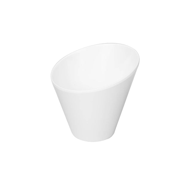 VERONA MELAMINE VELOCITY SLANTED BOWL 15 CM, WHITE COLOR