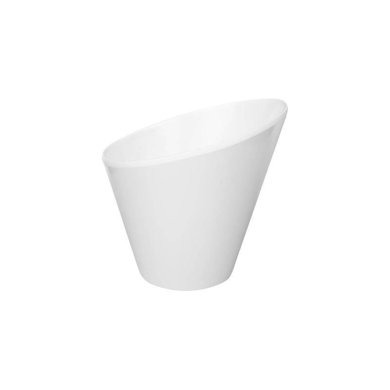 VERONA MELAMINE VELOCITY SLANTED BOWL 15 CM, WHITE COLOR