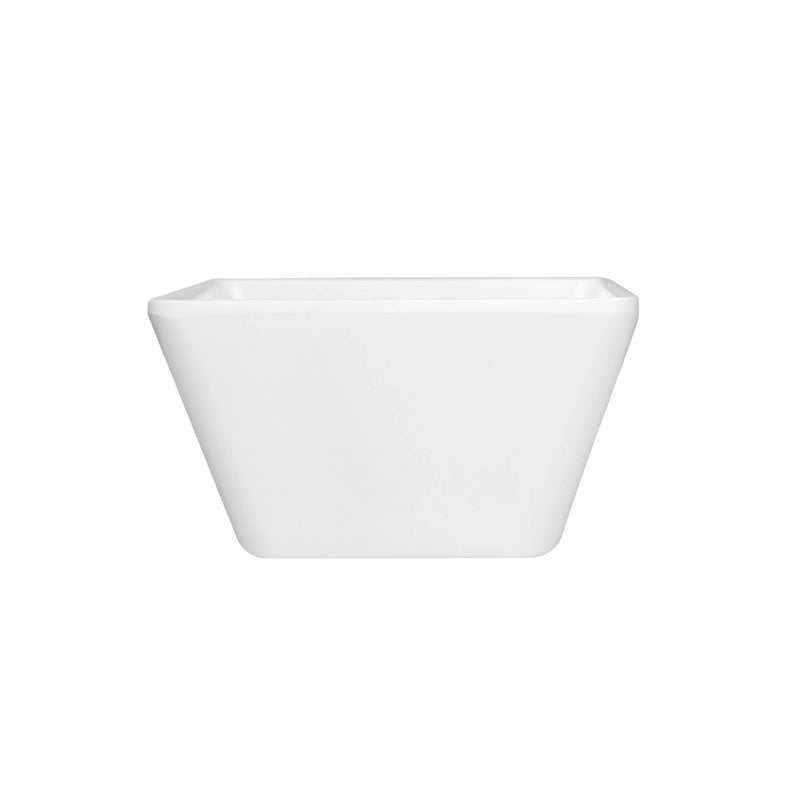 VERONA MELAMINE CANON SQUARE BOWL 13 CM, WHITE COLOR