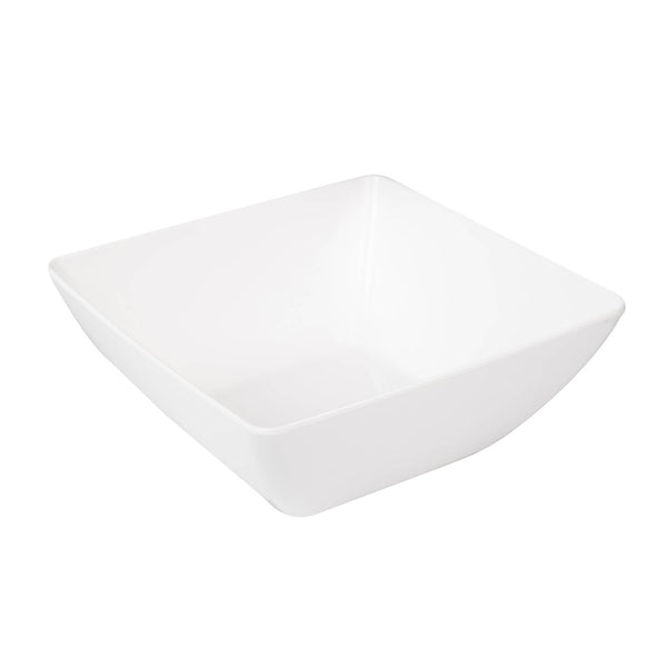 VERONA MELAMINE LULLABY CURVED BOWL 28 CM, WHITE COLOR